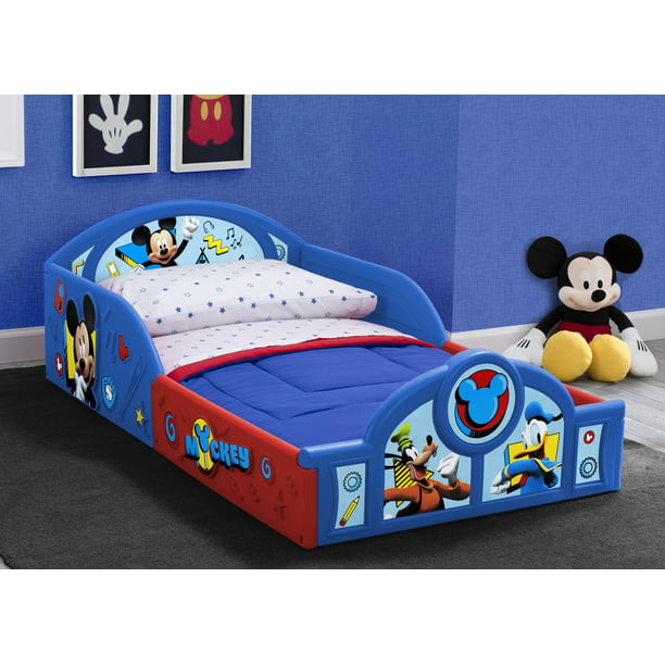 Disney Mickey Mouse Plastic Sleep and Play Toddler Bed by Delta Children