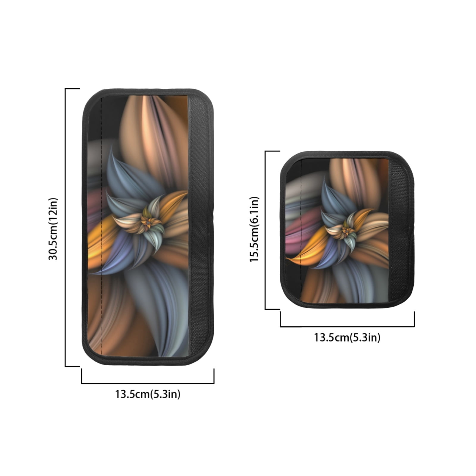 Xoenoiee Refrigerator Door Handle Covers 6 PCS Washable Neoprene Kitchen Appliance Gloves Fridge Microwave Dishwasher Handle Cloth Protector Keep Off Fingerprints Oil Stains, Brown Flower