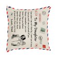 thumbnail image 3 of Cateissary Funda de almohada de piel de melocotón con letras de 45x45cm, diseño personalizado, funda de almohada decorativa, funda de cojín para el Decoración del hogar papa a dor Cateissary HA002997-02, 3 of 6