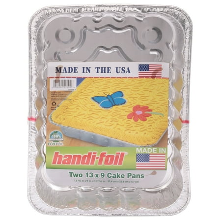 Handi-Foil Foil Cake Pans, 2 pk - 13" x 9"
