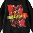 thumbnail image 2 of The Flash Movie Character Art Youth Black Sweatshirt-Large, 2 of 3