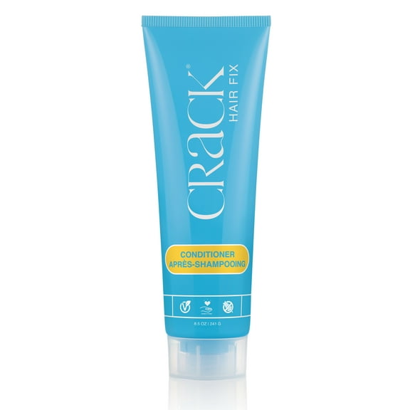 Crack Hair Fix Conditioner 8.5 oz - Moisturizing Anti-Frizz Conditioner for Dry Damaged and Color-Treated Hair | Hydrating Repair Formula for Softness, Shine, and Everyday Salon-Quality Care