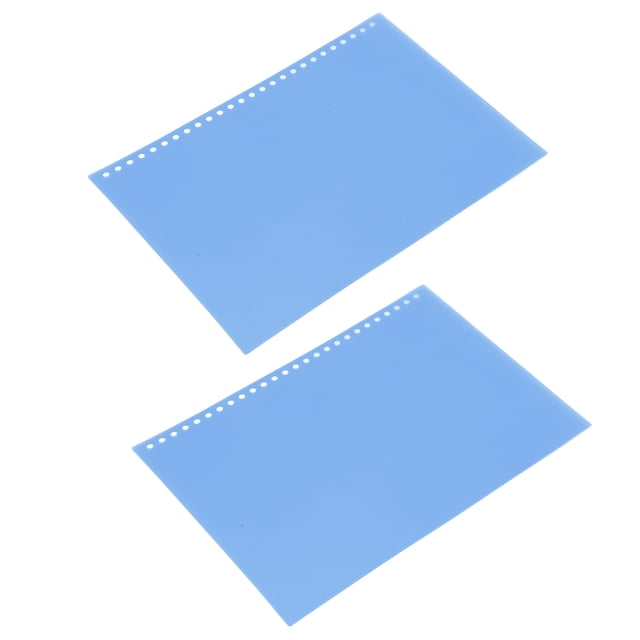 Couverture de Reliure B5, 50 Pcs Couverture en Papier Amovible Enroulable Givrée pour Documents pour Présentations Bleu