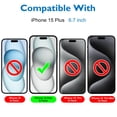 thumbnail image 2 of Protector de pantalla Mothca Matte Glass para iPhone 15 Plus de 6.7 pulgadas, 2 of 6