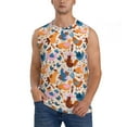thumbnail image 6 of Daiia Cute Chickens Printed Men's Tank Tops,Casual Soft Sleeveless Gym Muscle Shirts Bodybuilding Tee-Medium, 6 of 8