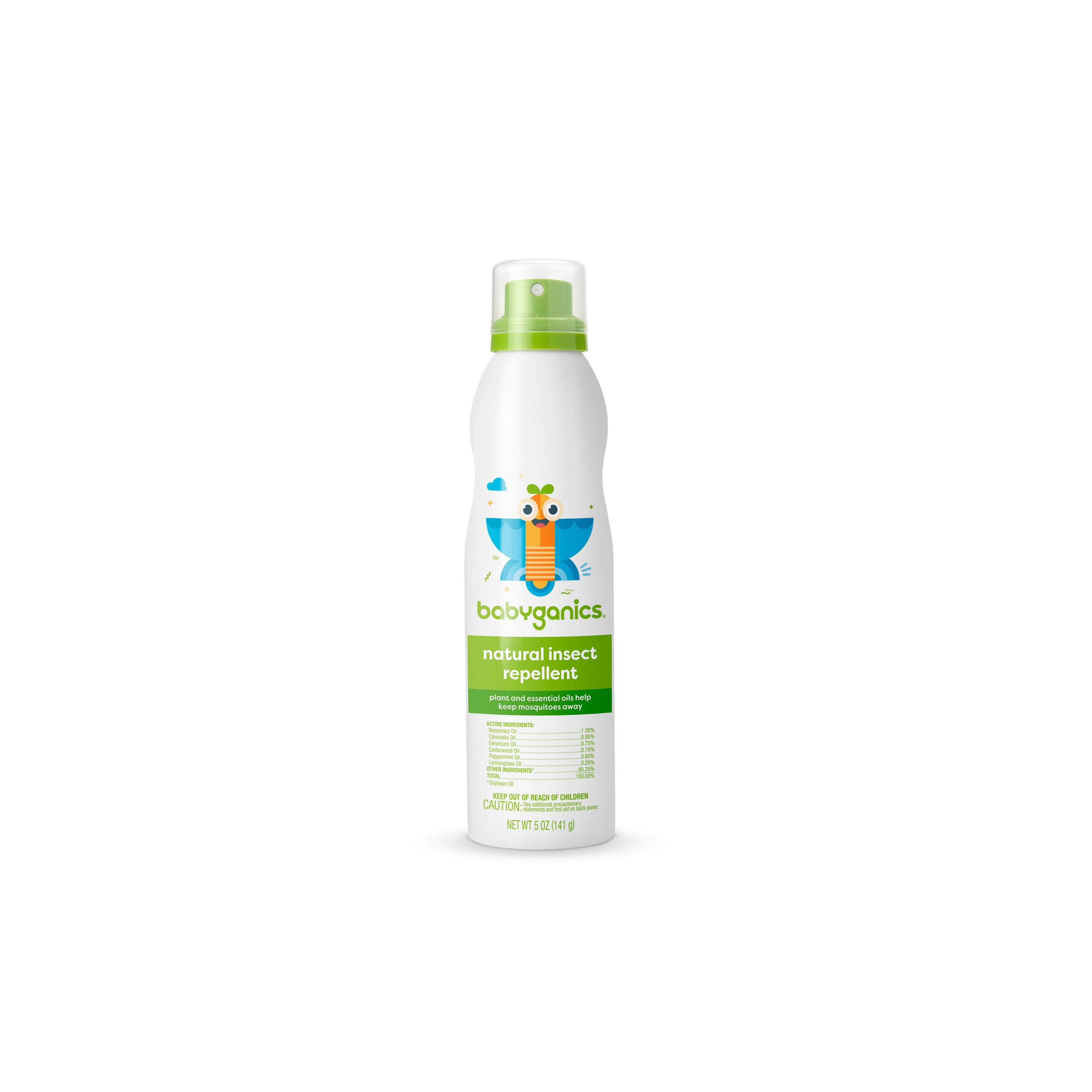 BabyGanics Natural Insect Repellent Continuous Spray with a blend of