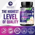 thumbnail image 4 of Lions Mane Supplement Capsules 10,000mg - 10:1 Extract - Extra Strength Lion’s Mane Mushroom - Superfood for Memory & Focus Support, Brain, Immune Health Support - Vegan, Bottled in USA - 60 Capsules, 4 of 10