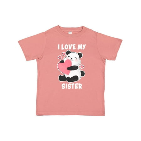 

Inktastic I Love My Sister with Panda Illustration Gift Toddler Boy or Toddler Girl T-Shirt