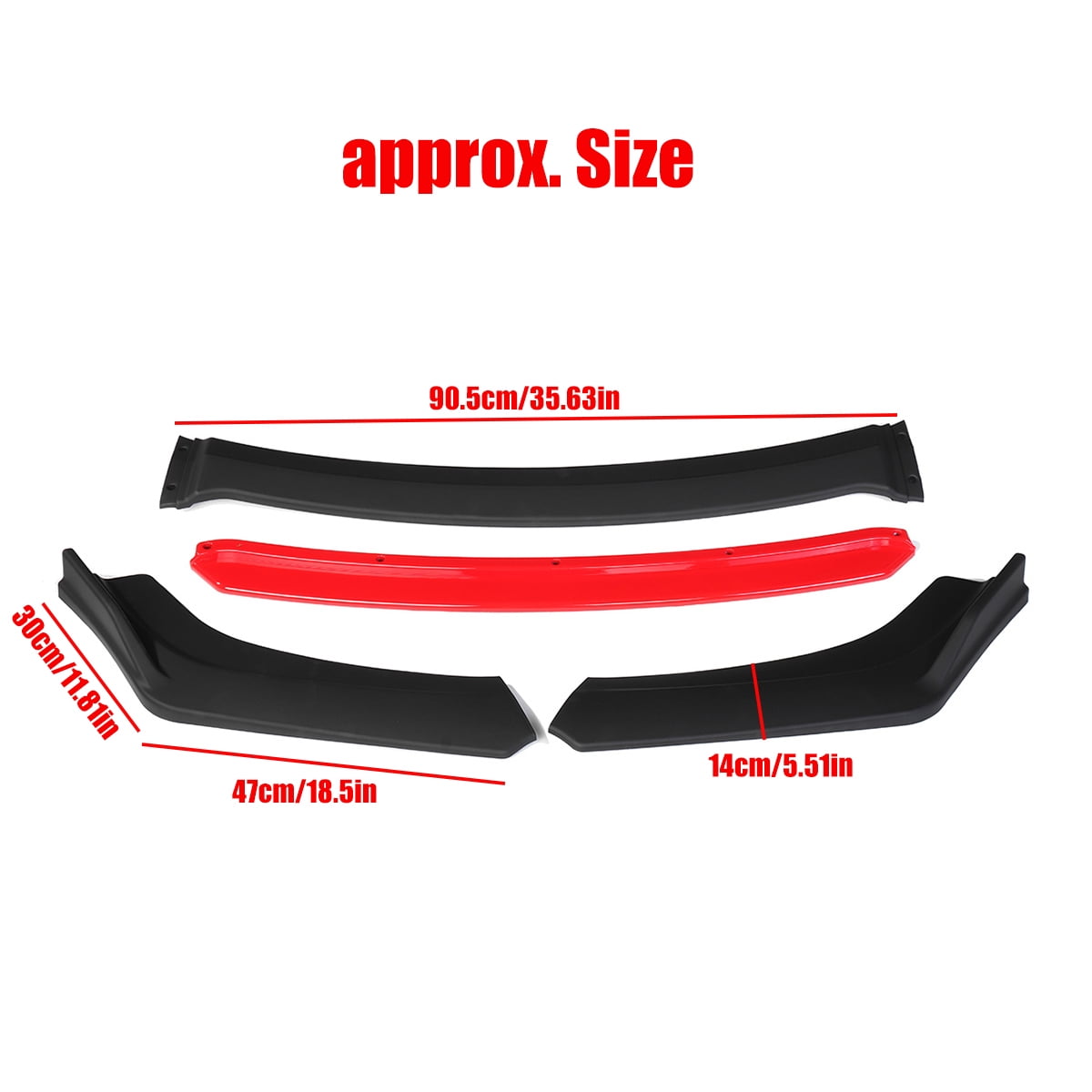 For 2013-2015 2014 9th Honda Civic Sedan Carbon Fiber Front Bumper Lip Splitter