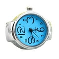 thumbnail image 3 of OPOLSKI Finger Ring Watch Multifunctional Decorative Alloy Time Display Jewelry Blue, 3 of 8