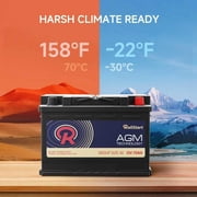 BCI Group 48 H6 AGM Battery 12V 70Ah 720CCA 130RC Start-Stop Automotive Replacement Battery