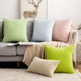 thumbnail image 2 of 2pcs Corduroy Granule Throw Pillow Covers Soft Pellets Solid Decorative Square Cushion Case for Sofa, 2 of 6