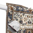 thumbnail image 4 of Swag Valance Curtains for Windows, Brown Blue Boho Light Filtering Kitchen Curtains with Rod Pocket, Southwestern Geometric Ethnic Art Window Treatment Valances for Living Room, 28x36 - 2 PCS, 4 of 9
