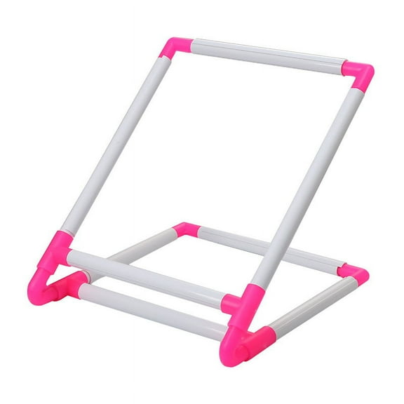 STRANDCHIC Adjustable Stitching Hoops Plastic Sewing Hoop Women Rosy Patchwork DIY Projects 1Pack