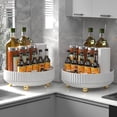 thumbnail image 2 of Perfume Organizer, 360°Rotating Round Makeup Organizer for Vanity,Bathroom,Kitchen,White Modern Lazy Susan Skincare Organizers,Dresser Organizer with Large Capacity for Your Jewelry,Lotions,Perfumes, 2 of 6