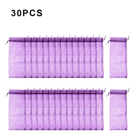 

Yannee 30 Pcs 14*37cm Organza Bundle Pocket Drawstring Wine Bag Yarn Bag Drawstring Pockets