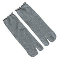 thumbnail image 2 of Split Toe Socks Frilly Tabis Socks Cotton Sandal Socks for Girls Women Ruffle Trim Frilly Crew Socks Cotton Ankle Socks, 2 of 9