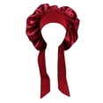 thumbnail image 2 of Hair Bonnet Comfortable Sleeping Hat Reusable for Cooking Household Cleaning Red, 2 of 8