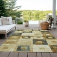 thumbnail image 6 of Addison Rugs Chantille Indoor/Outdoor Transitional Geometric Beige Washable Rectangle Rug, 10' x 14', 6 of 6