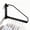 Black-Triangle, variant on Chrome Triangle Wall Mounted Swing Arm Clothes Rack Space Saver