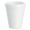 Dart Foam Drink Cups, 10 oz, White, 25/Bag, 40 Bags/Carton