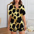 thumbnail image 2 of Sdmnsg-T Chicken And Rooster Women Pajama Set Short Sleeve Comfy Pjs Sets 2 Piece Lounge Set, 2 of 8