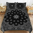 thumbnail image 4 of Bandana Pattern Bedding Set Duvet Cover Couple Bedclothes Pillowcase Customized Home Textiles Bed Set for Twin Size, 4 of 6