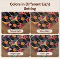 thumbnail image 7 of Design&I 8'x10' Washable Area Rug Snag-Free Vinyl Cd Record Music Retro Groovy Swirl Border Tapete Redondo Wet Flowing for Dining Room, Large Office, Lounge, 7 of 7