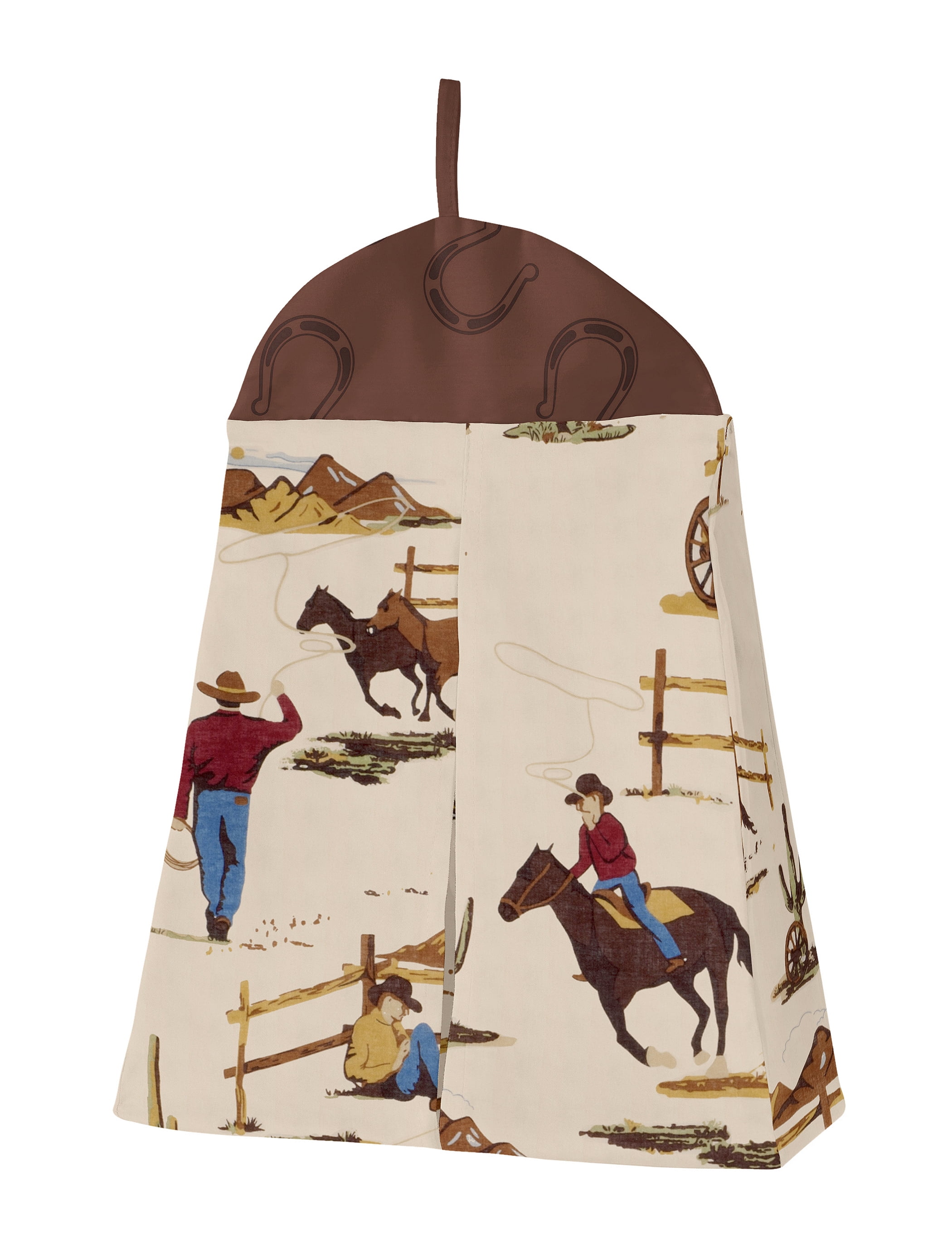 Sweet Jojo Designs Wild West Cowboy Brown Red Blue 4 Piece Crib Bedding Set
