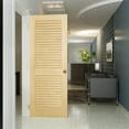 thumbnail image 2 of Frameport Louvered Solid Manufactured Wood Plantation Louver Slab Standard Door, 2 of 6