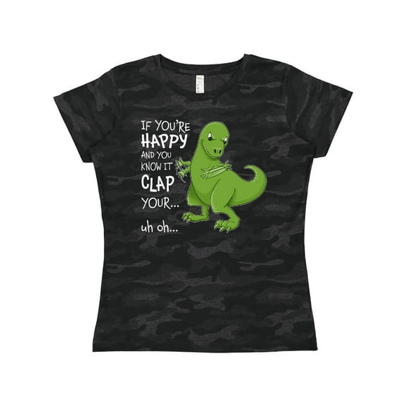 Inktastic T-Rex Can't Clap Women's T-Shirt