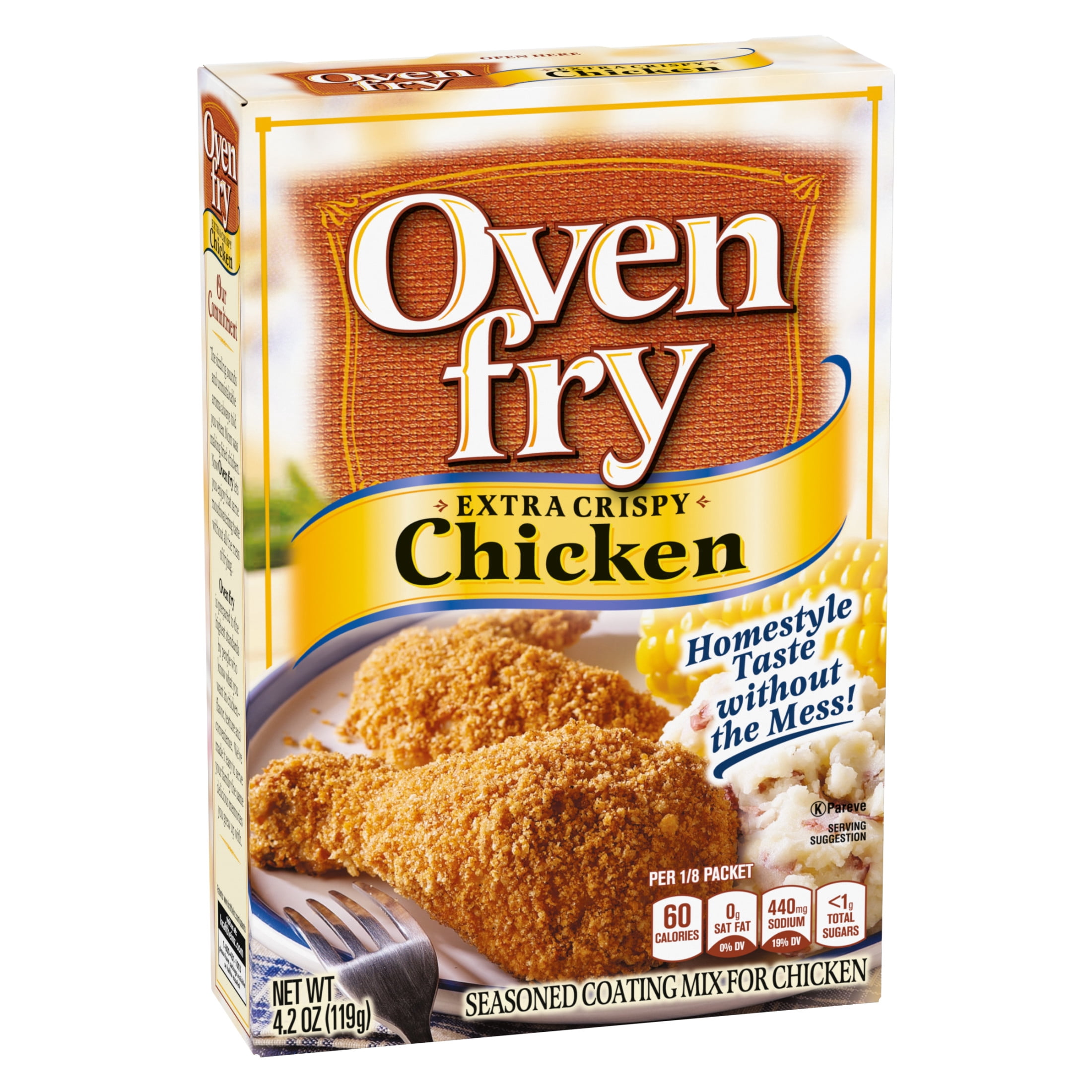 Kraft Oven Fry, Extra Crispy Chicken Coating Mix, 4.2 oz Box