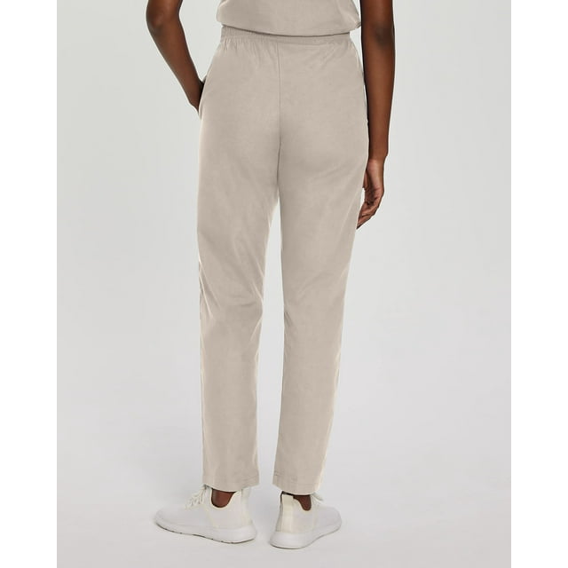 Landau Essentials Pantalon D\'uniforme Médical 2 Poches pour Femmes : Coupe Classique Décontractée, Taille Élastique 8320