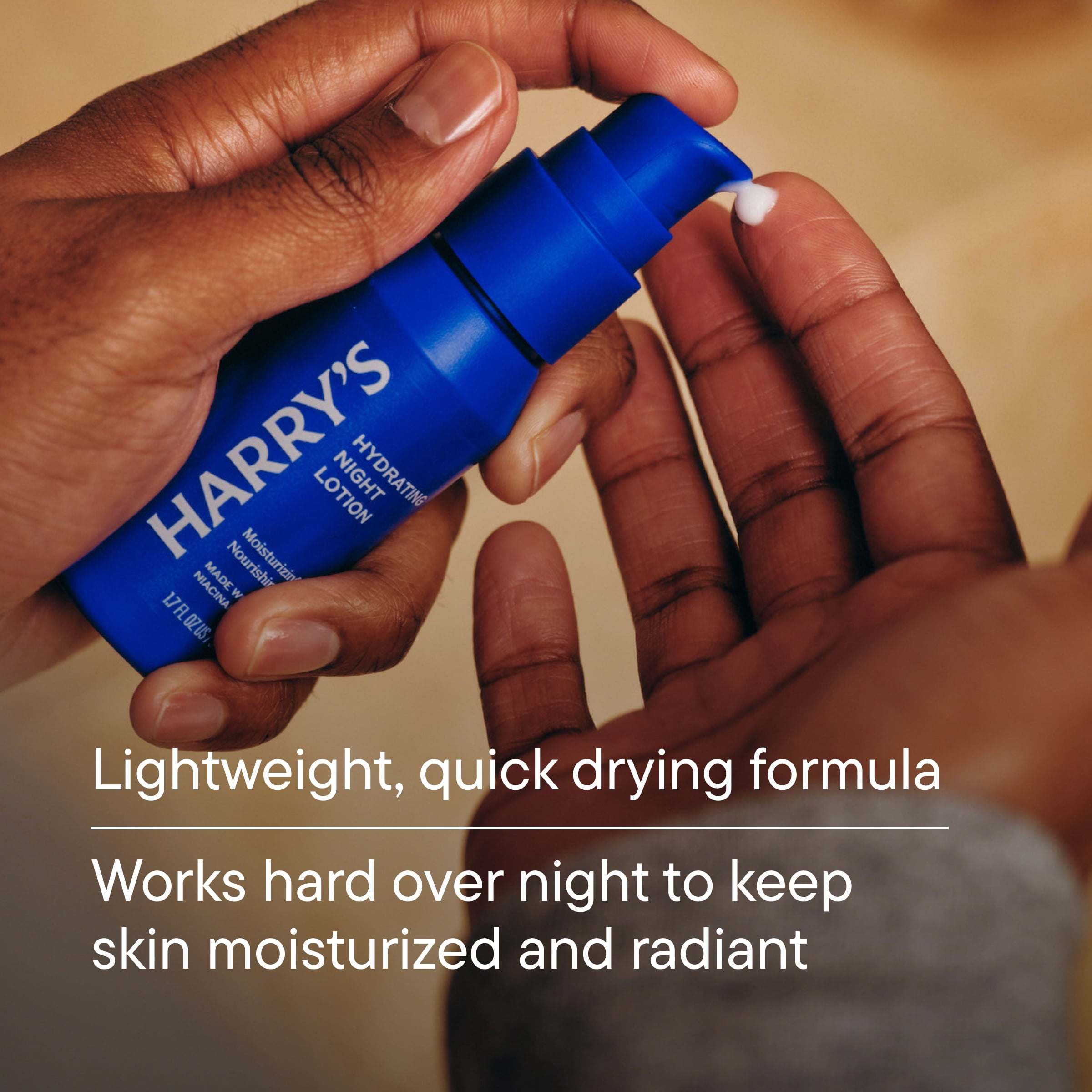 Harry's Hydrating Night Lotion, Night Moisturizer for Face, Lightweight 1.7 Fl Oz, Pack of 3