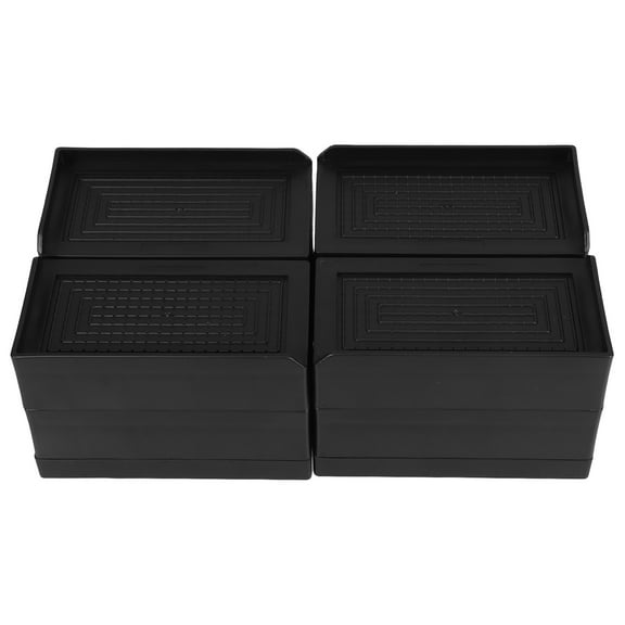 HOMEMAXS 4pcs Dorm Furniture Risers Bed Height Extenders Rubber Furniture Risers Table Riser Blocks Rectangular Bed Lifts Desk Height Extenders