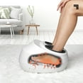 thumbnail image 6 of SHARPER IMAGE Shiatsu Foot Massager, Rolling Massage with Air Compression, Relax Tired & Sore Toes with Heat Therapy, Soft Fleece Lining, Adjustable Massage Levels, Fits up to Men's 12/Women's 14, 6 of 9