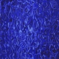 thumbnail image 1 of Ahgly Company Machine Washable Indoor Square Transitional MediumBlue Area Rugs, 4' Square, 1 of 7