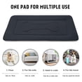 thumbnail image 4 of Extra Large Soft Dog and Cat Bed with Non-Slip Bottom, 48 in x 30 in Washable Rectangular Mat, Dark Gray, 4 of 7