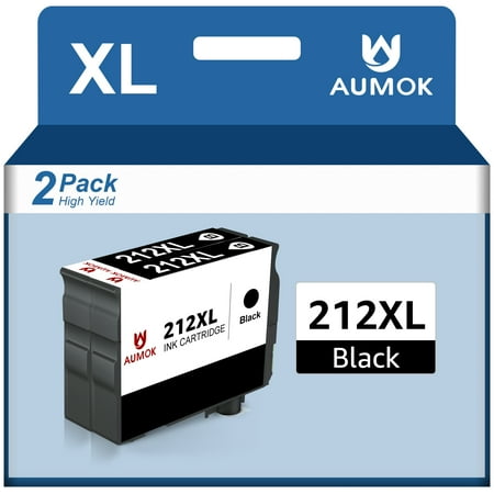Tonerkingdom 212XL Black Ink Cartridge for Epson 212 XL T212XL for Epson Expression Home XP-4100 XP-4105 WorkForce WF-2850 WF-2830 (2 Pack)