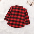thumbnail image 3 of Genuiskids Baby Girl Cotton Plaid Shirt Kids Red Plaid Blouse Baby Girl Autumn Tops Toddler Casual Blouse 1-7T, 3 of 9