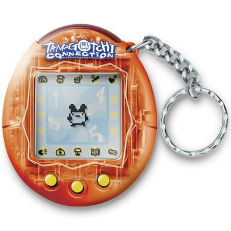 Tamagotchi Connection, Transparent Orange With Stickers