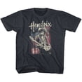 thumbnail image 1 of Jimi Hendrix Flag Navy Heather Youth T-Shirt, 1 of 2