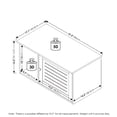 thumbnail image 6 of Hidden Cat Litter Box - City Sleek Design - White Wash Furniture Style - Divider for Privacy, 6 of 6