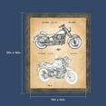 thumbnail image 2 of Harley Davidson Decor 1993 and 2001 Framed Motorcycle Patent Print, Unique Harley Davidson Wall Art, Vintage Motorcycle Gifts For Men, 2138BW, 2 of 7