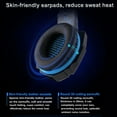 thumbnail image 4 of KOTION EACH G9000 3,5 mm Casque de Jeu Circum-Aural Casque de Jeu à Réduction de Bruit Écouteurs avec Micro Lumière LED Contrôle du Volume pour PS4 Ordinateur Portable Tablette Téléphones Mobiles Ordinateur de Bureau PC, 4 of 7