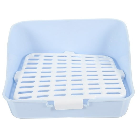 Masteelf Bunny Litter Box Potty Training Corner Rabbit Guinea Pig Toilet Litter Case Box