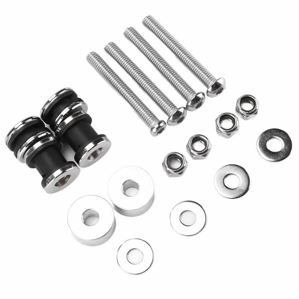 Kit De Hardware De Acoplamiento De Motocicleta, Pernos De Montaje De Barra Sissy De Respaldo Ajustable Con Recubrimiento En Polvo Para Reemplazo De Motocicleta Para FXST FXSTB