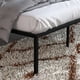 thumbnail image 5 of 12-pulgada tamaño completo-size metal platform marco cama, noise-free mattress foundation steel slats, heavy-duty marco cama almacenamiento, 1000 lbs capacity, no box spring required - negra, 5 of 8