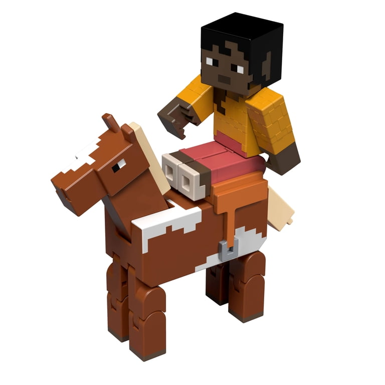 Minecraft Action Figures & Accessories 2-Pack, Horse Jockey