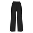 thumbnail image 6 of ZZwxWA Womens Wide Leg Pants Casual 2025 Elastic Waist Loose Flowy Palazzo Pants Trousers with Pockets, 6 of 6